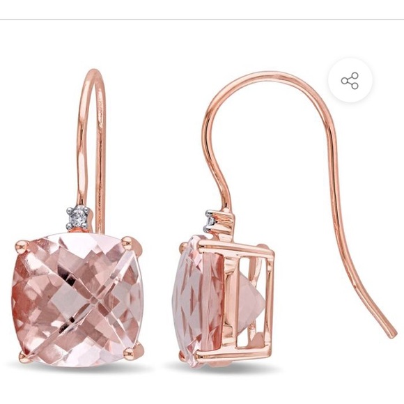 Golden NYC Jewelry Rose Gold Plated Sim.Earrings - Picture 3 of 9